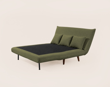 Banquette LUMI convertible clic-clac 2 places en velours côtelé | Best Mobilier