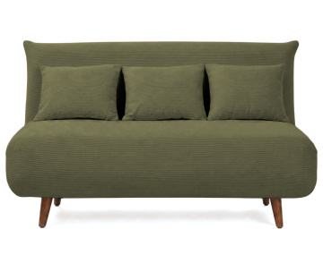 Banquette LUMI convertible clic-clac 2 places en velours côtelé | Best Mobilier