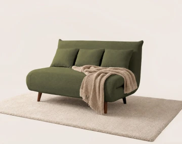 Banquette LUMI convertible clic-clac 2 places en velours côtelé | Best Mobilier