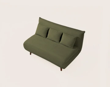 Banquette LUMI convertible clic-clac 2 places en velours côtelé | Best Mobilier