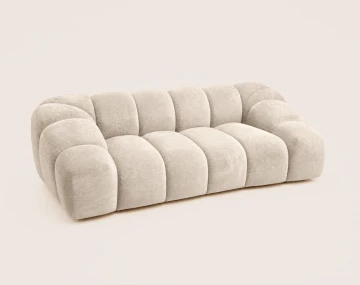 Canapé AVA 3 places en velours texturé - Best Mobilier