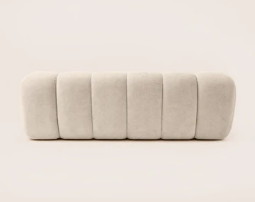 Canapé AVA 3 places en velours texturé - Best Mobilier