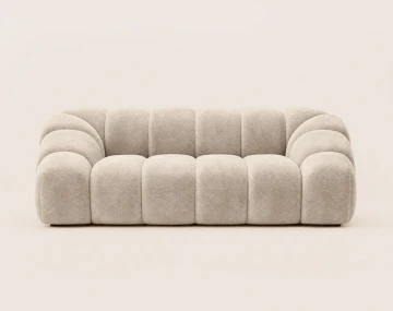 Canapé AVA 3 places en velours texturé - Best Mobilier