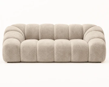 Canapé AVA 3 places en velours texturé - Best Mobilier