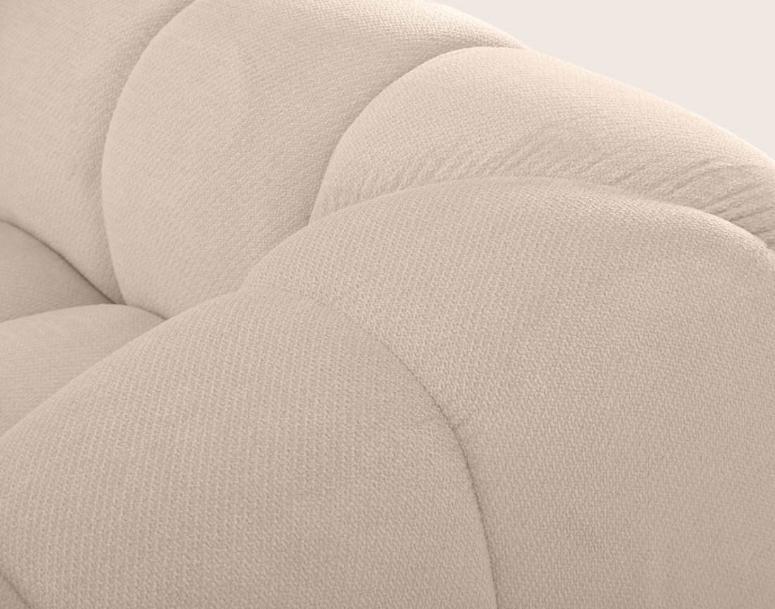 Canapé AVA 3 places en velours texturé - Best Mobilier