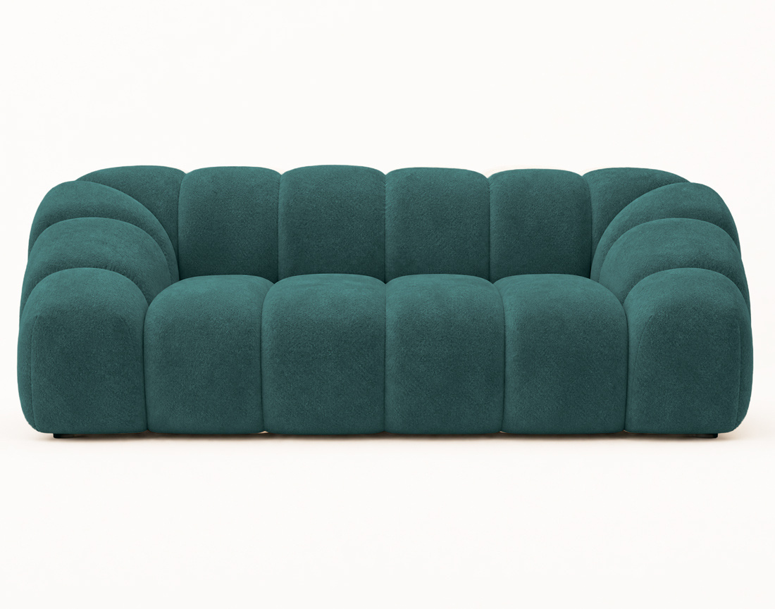 Canapé AVA 3 places en velours texturé - Best Mobilier