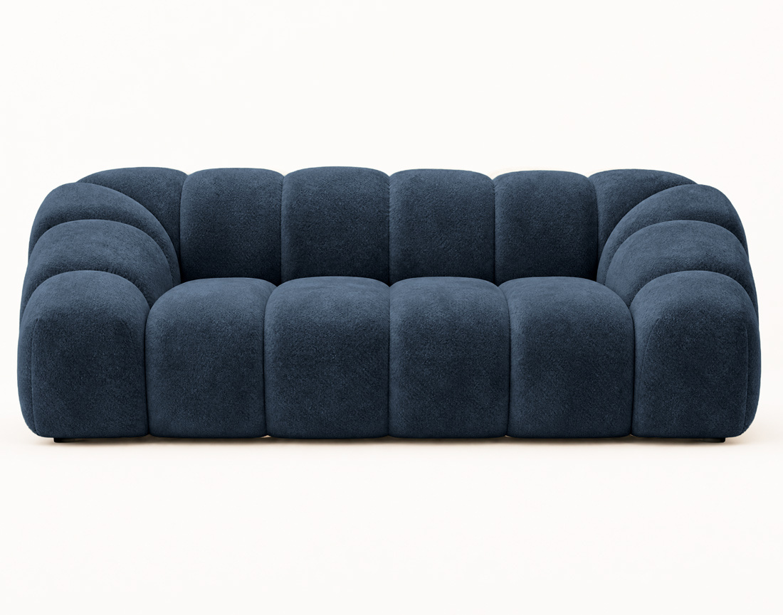 Canapé AVA 3 places en velours texturé - Best Mobilier