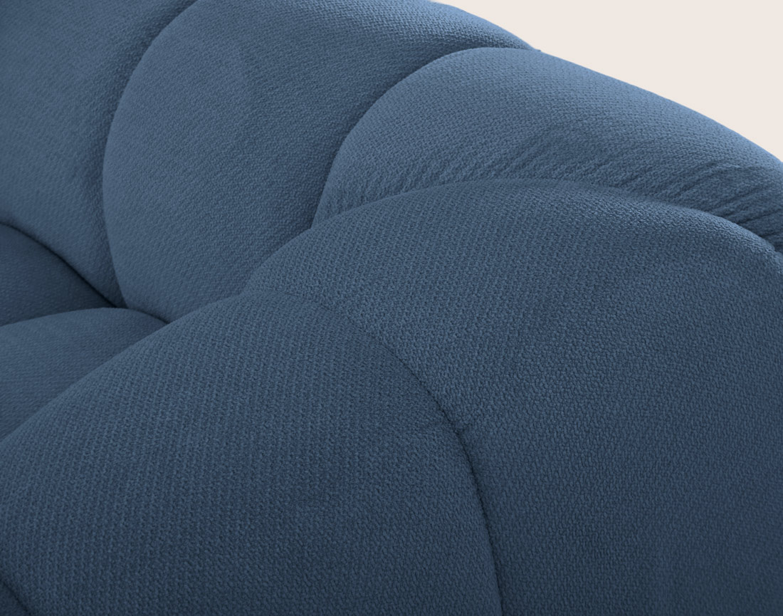 Canapé AVA 3 places en velours texturé - Best Mobilier