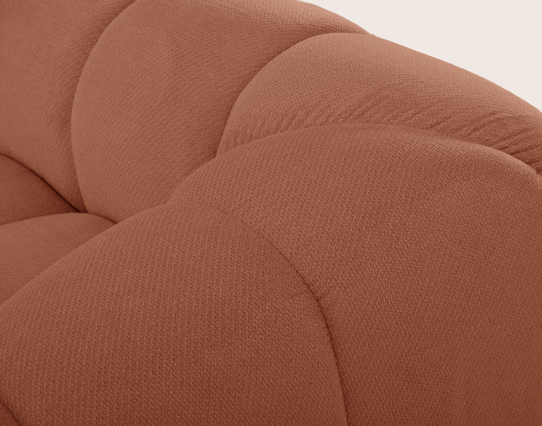 Canapé AVA 3 places en velours texturé - Best Mobilier