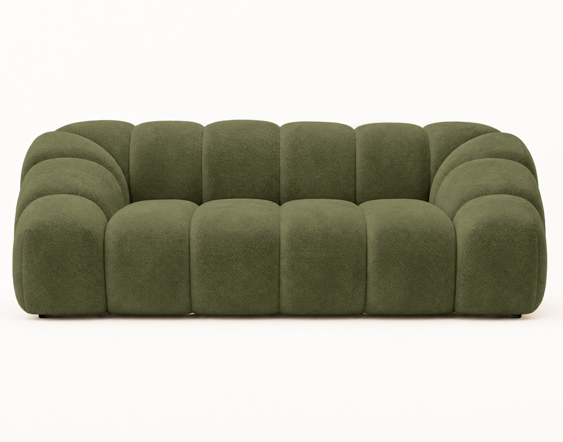 Canapé AVA 3 places en velours texturé - Best Mobilier