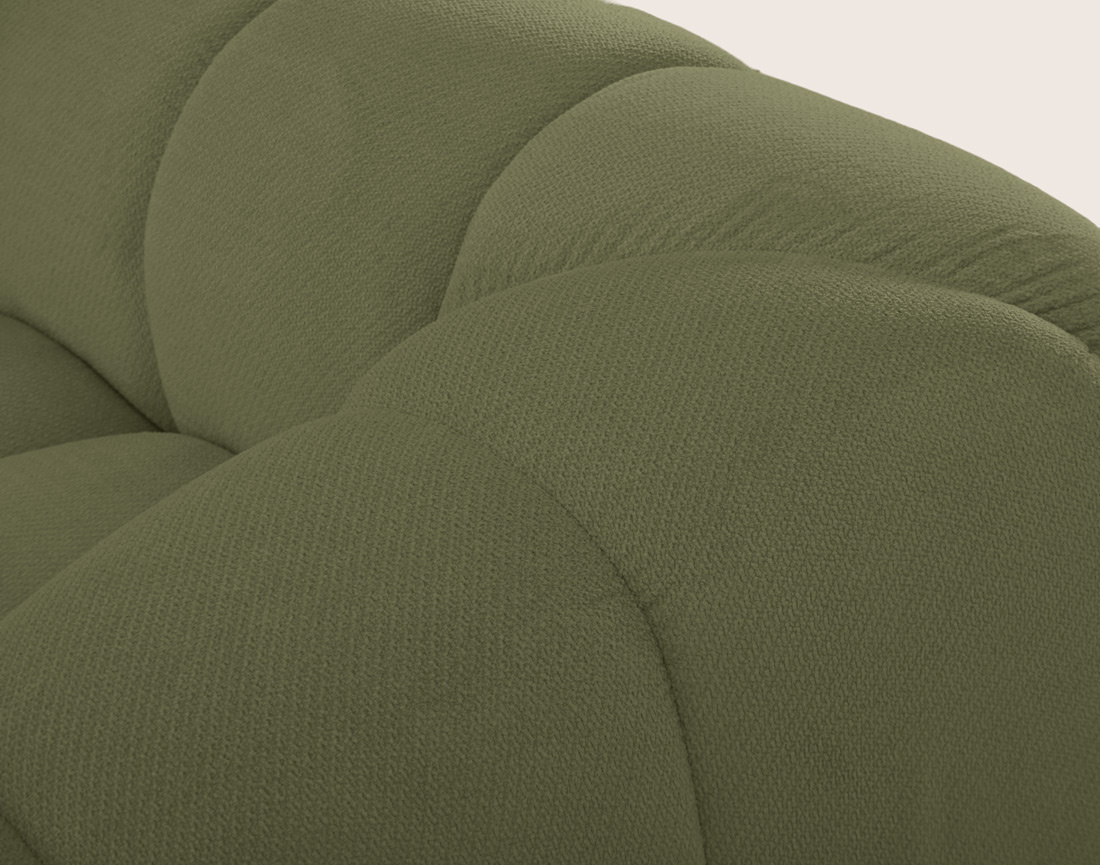 Canapé AVA 3 places en velours texturé - Best Mobilier