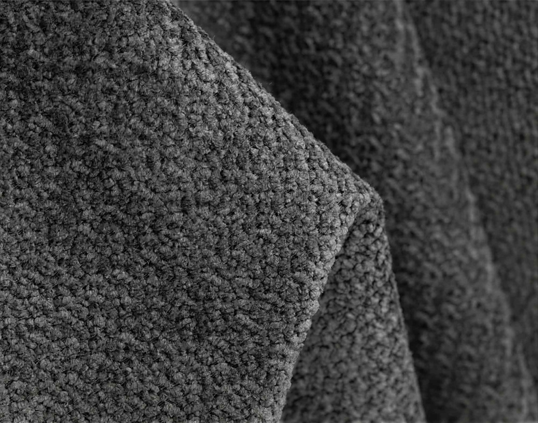 Canapé AVA 3 places en velours texturé - Best Mobilier