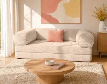 Canapé 3 places convertible Pet Friendly Poppy - Best Mobilier