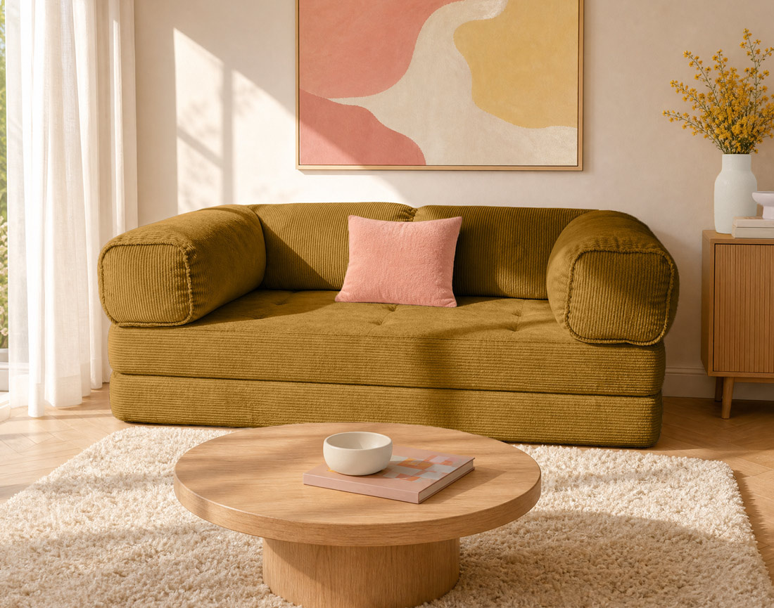 Canapé 3 places convertible Pet Friendly Poppy - Best Mobilier