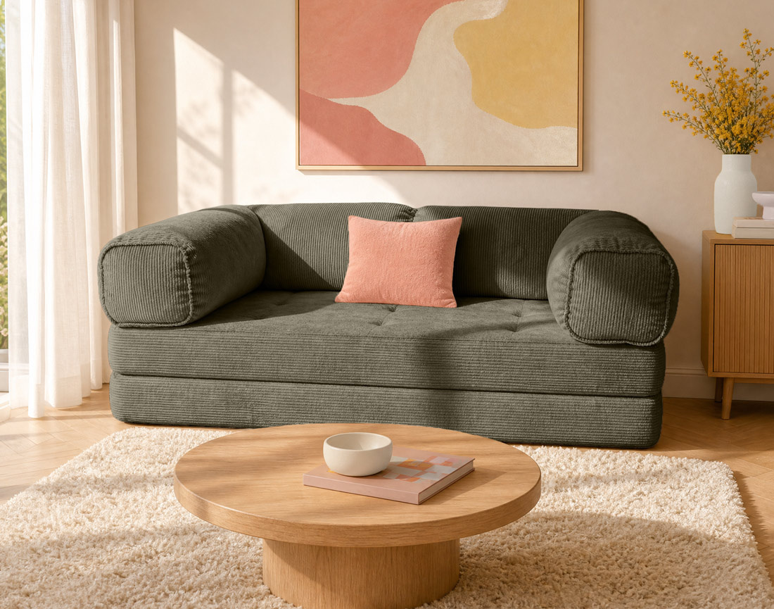 Canapé 3 places convertible Pet Friendly Poppy - Best Mobilier