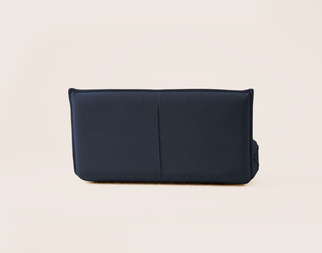 Banquette CANDICE 2 places convertible clic-clac en velours côtelé | Best Mobilier