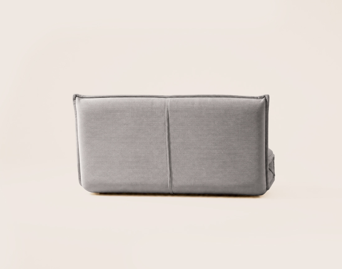 Banquette CANDICE 2 places convertible clic-clac en velours côtelé | Best Mobilier