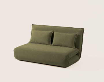 Banquette CANDICE 2 places convertible clic-clac en velours côtelé | Best Mobilier