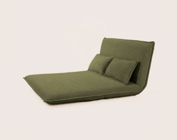 Banquette CANDICE 2 places convertible clic-clac en velours côtelé | Best Mobilier