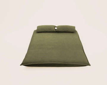 Banquette CANDICE 2 places convertible clic-clac en velours côtelé | Best Mobilier