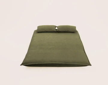 Banquette CANDICE 2 places convertible clic-clac en velours côtelé | Best Mobilier
