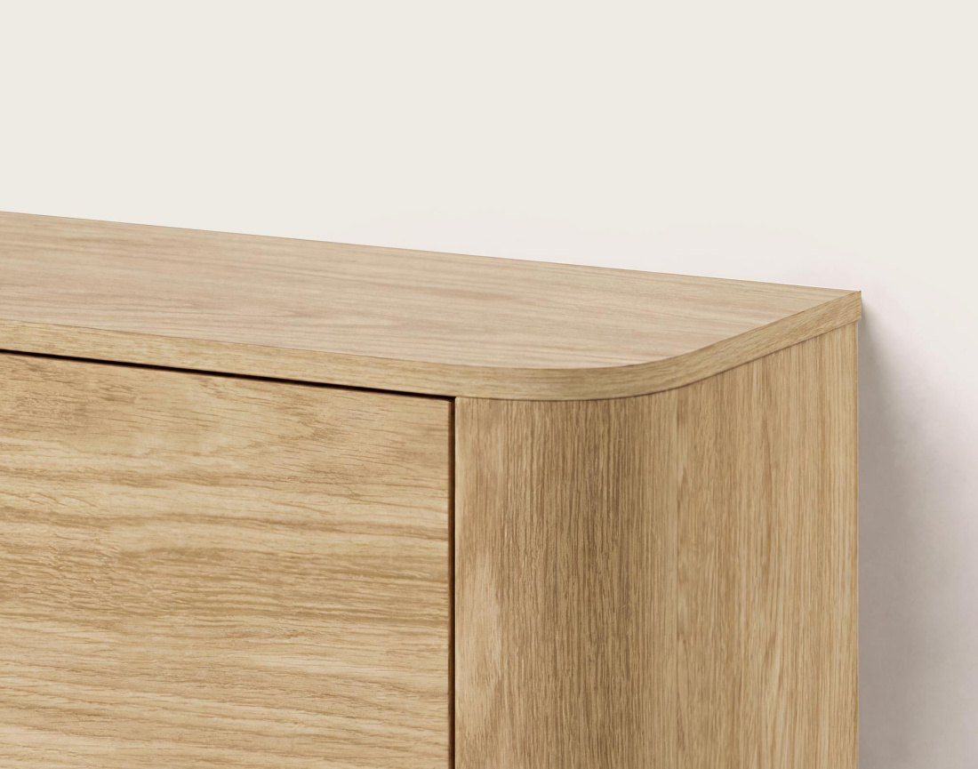 Meuble tv MONA suspendu 200 cm 3 portes | Best Mobilier
