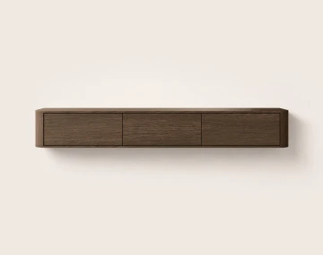 Meuble tv MONA suspendu 200 cm 3 portes | Best Mobilier