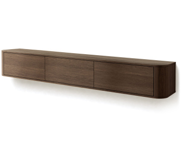 Meuble tv MONA suspendu 200 cm 3 portes | Best Mobilier
