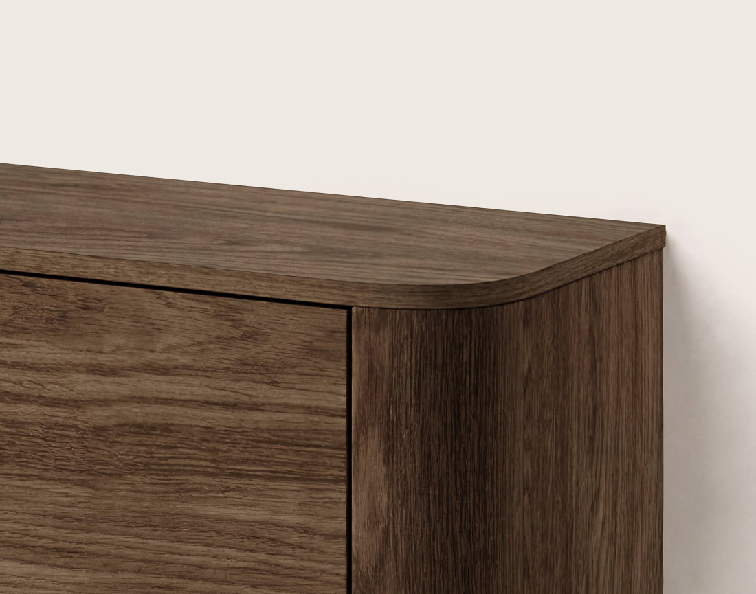 Meuble tv MONA suspendu 200 cm 3 portes | Best Mobilier