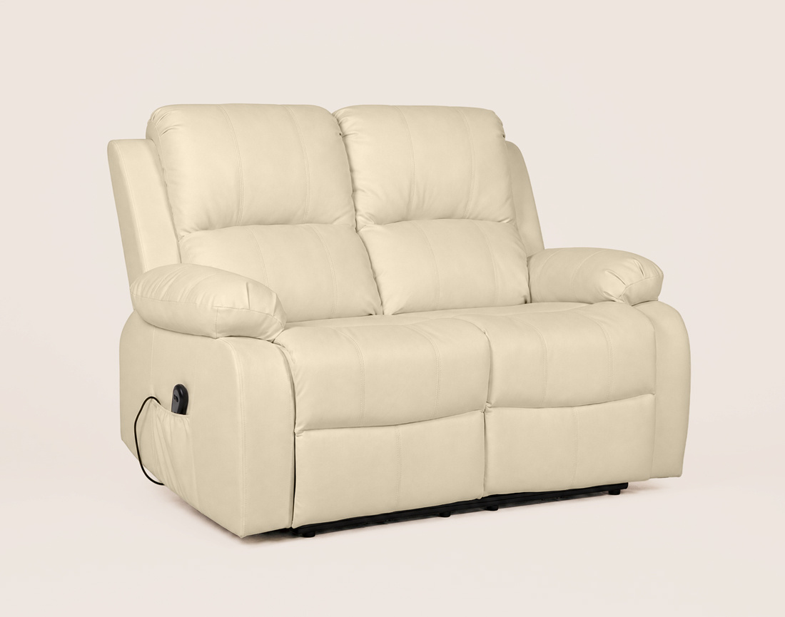 Canapé ARMAND 2 places relax électrique en simili | Best Mobilier