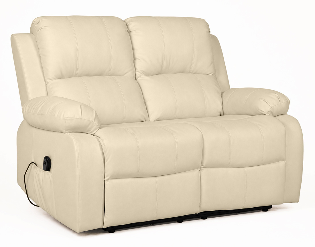 Canapé ARMAND 2 places relax électrique en simili | Best Mobilier