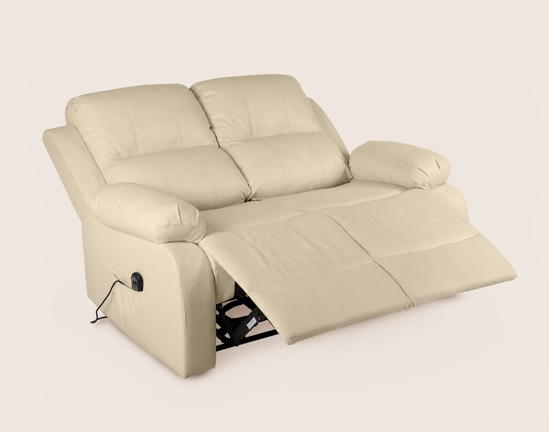 Canapé ARMAND 2 places relax électrique en simili | Best Mobilier