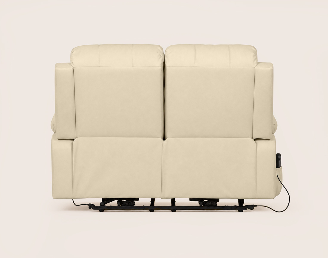 Canapé ARMAND 2 places relax électrique en simili | Best Mobilier
