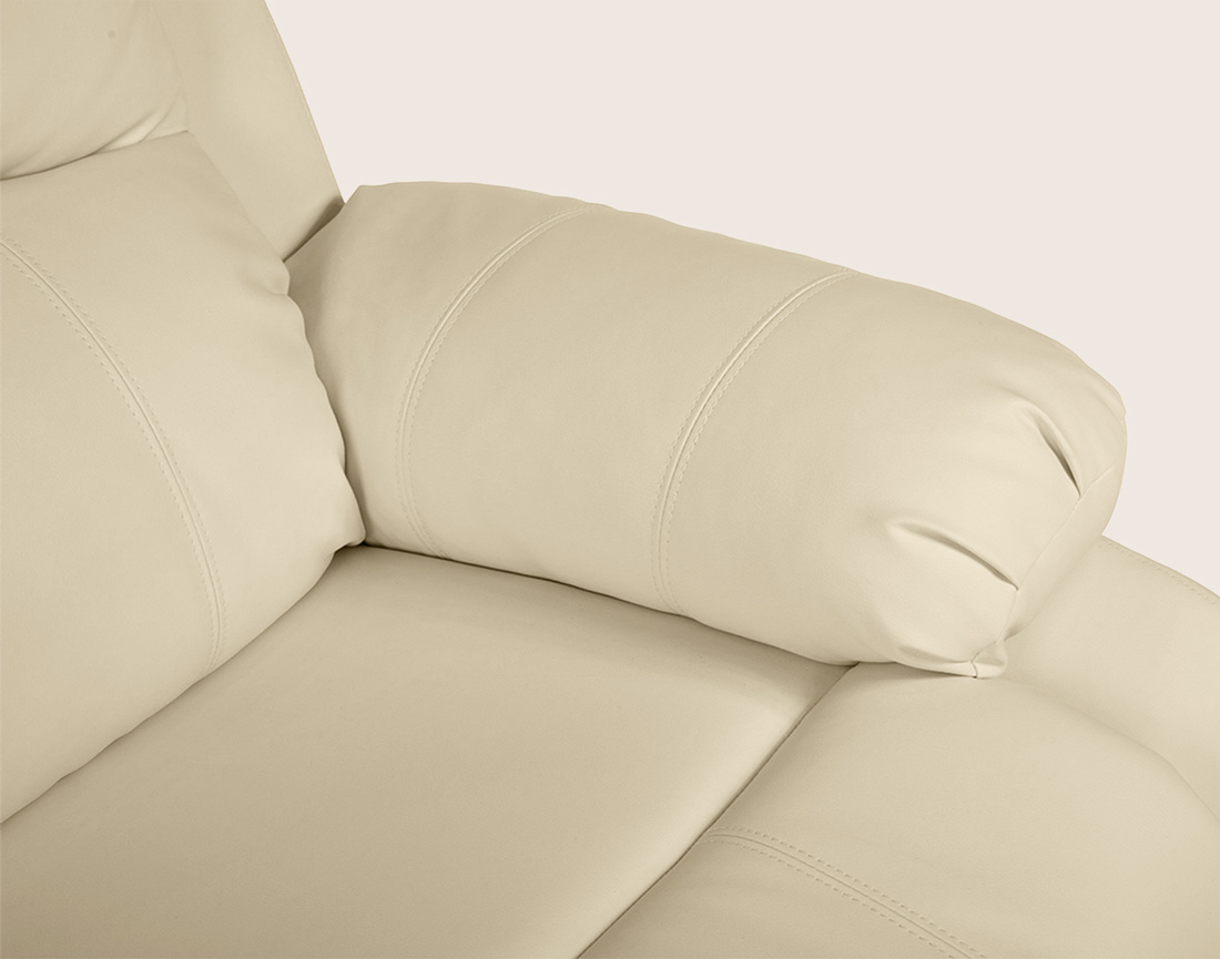 Canapé ARMAND 2 places relax électrique en simili | Best Mobilier