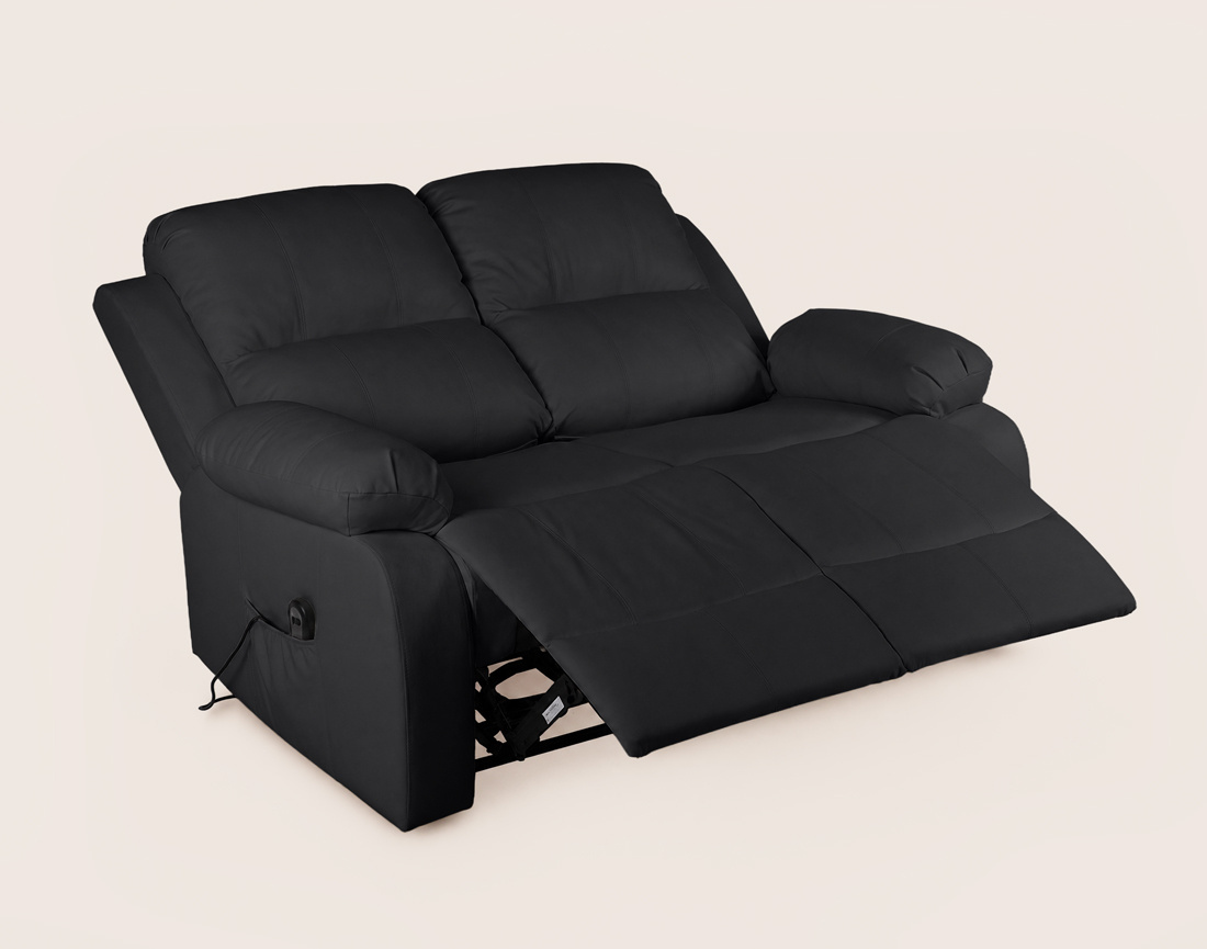 Canapé ARMAND 2 places relax électrique en simili | Best Mobilier