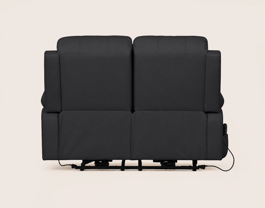 Canapé ARMAND 2 places relax électrique en simili | Best Mobilier