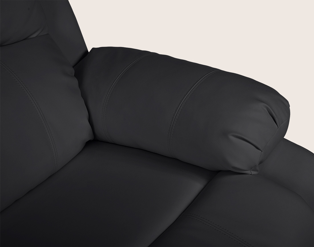 Canapé ARMAND 2 places relax électrique en simili | Best Mobilier