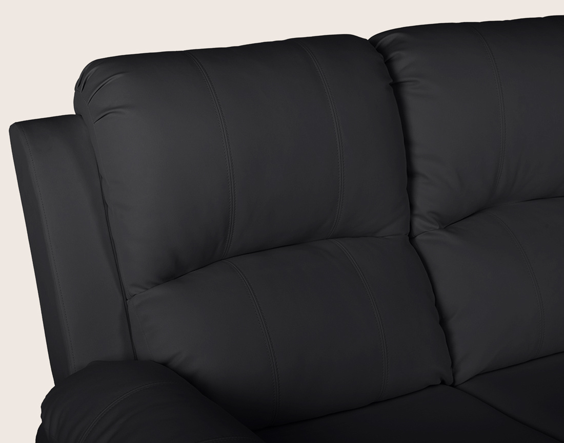Canapé ARMAND 2 places relax électrique en simili | Best Mobilier