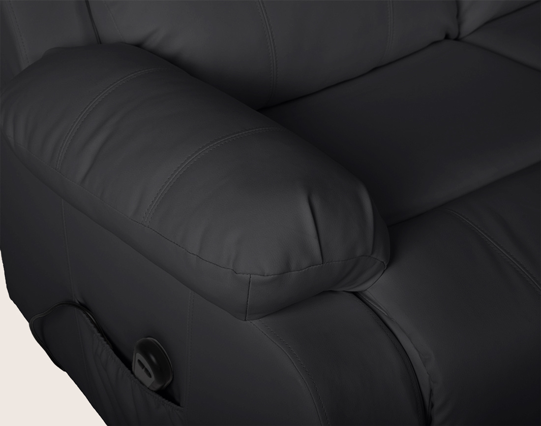 Canapé ARMAND 2 places relax électrique en simili | Best Mobilier