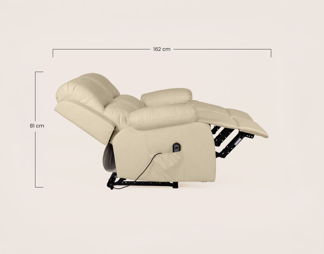 Canapé ARMAND 2 places relax électrique en simili | Best Mobilier