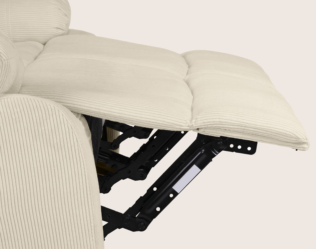 Canapé ARMAND 2 places relax électrique en velours côtelé | Best Mobilier