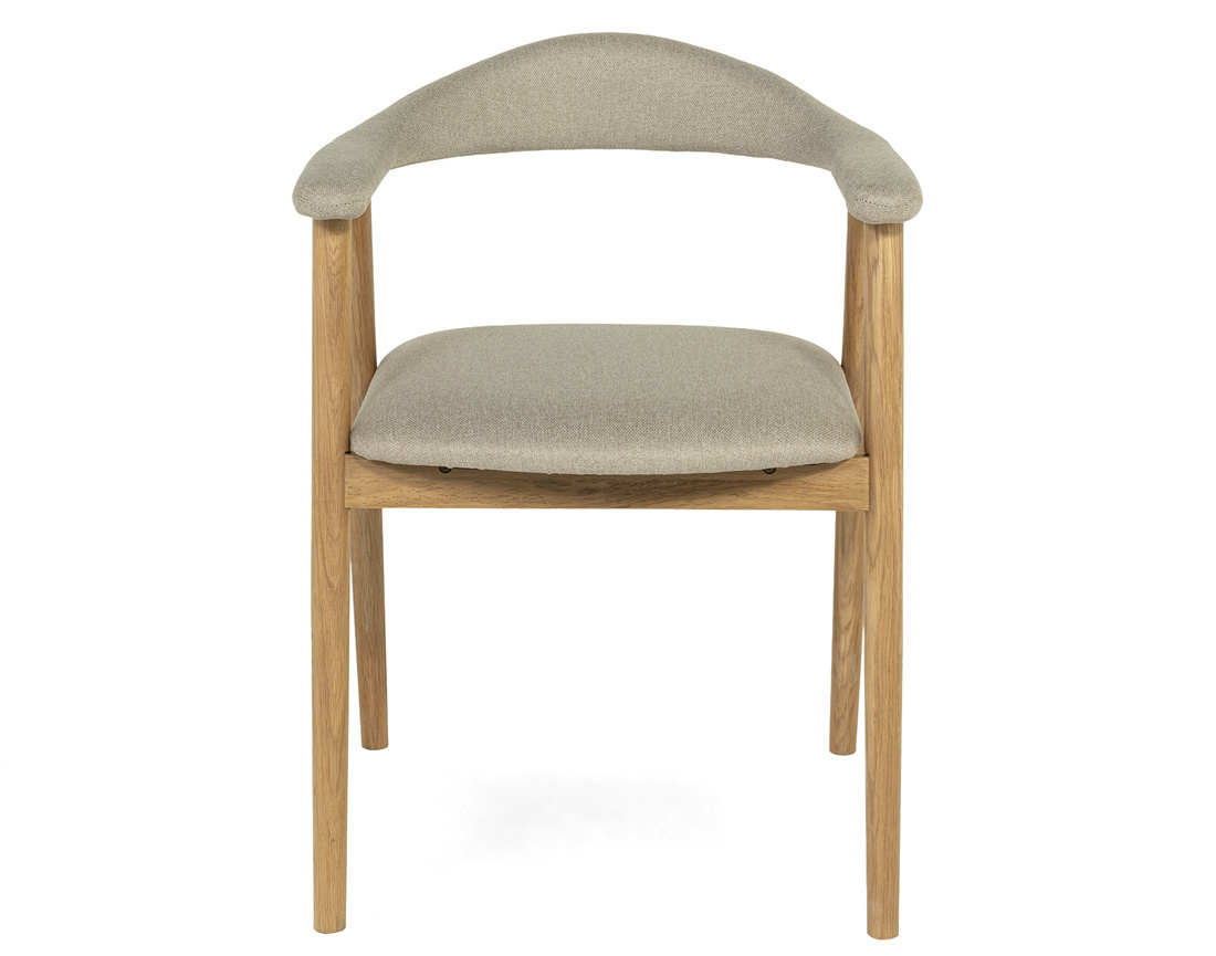 Chaise LORE en chêne massif et tissu | Best Mobilier
