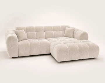 Canapé d'angle droit 4 places Pet Friendly Mini Ray - Best Mobilier