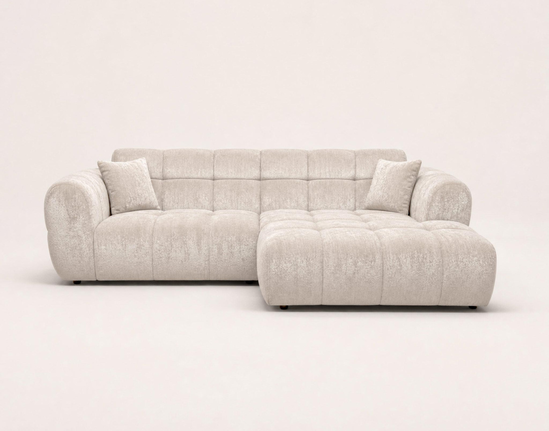 Canapé d'angle droit 4 places Pet Friendly Mini Ray - Best Mobilier