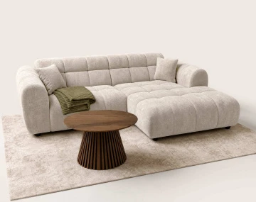Canapé d'angle droit 4 places Pet Friendly Mini Ray - Best Mobilier