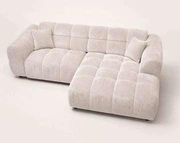 Canapé d'angle droit 4 places Pet Friendly Mini Ray - Best Mobilier