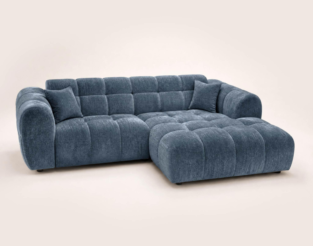 Canapé d'angle droit 4 places Pet Friendly Mini Ray - Best Mobilier