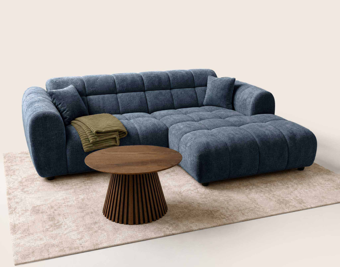 Canapé d'angle droit 4 places Pet Friendly Mini Ray - Best Mobilier