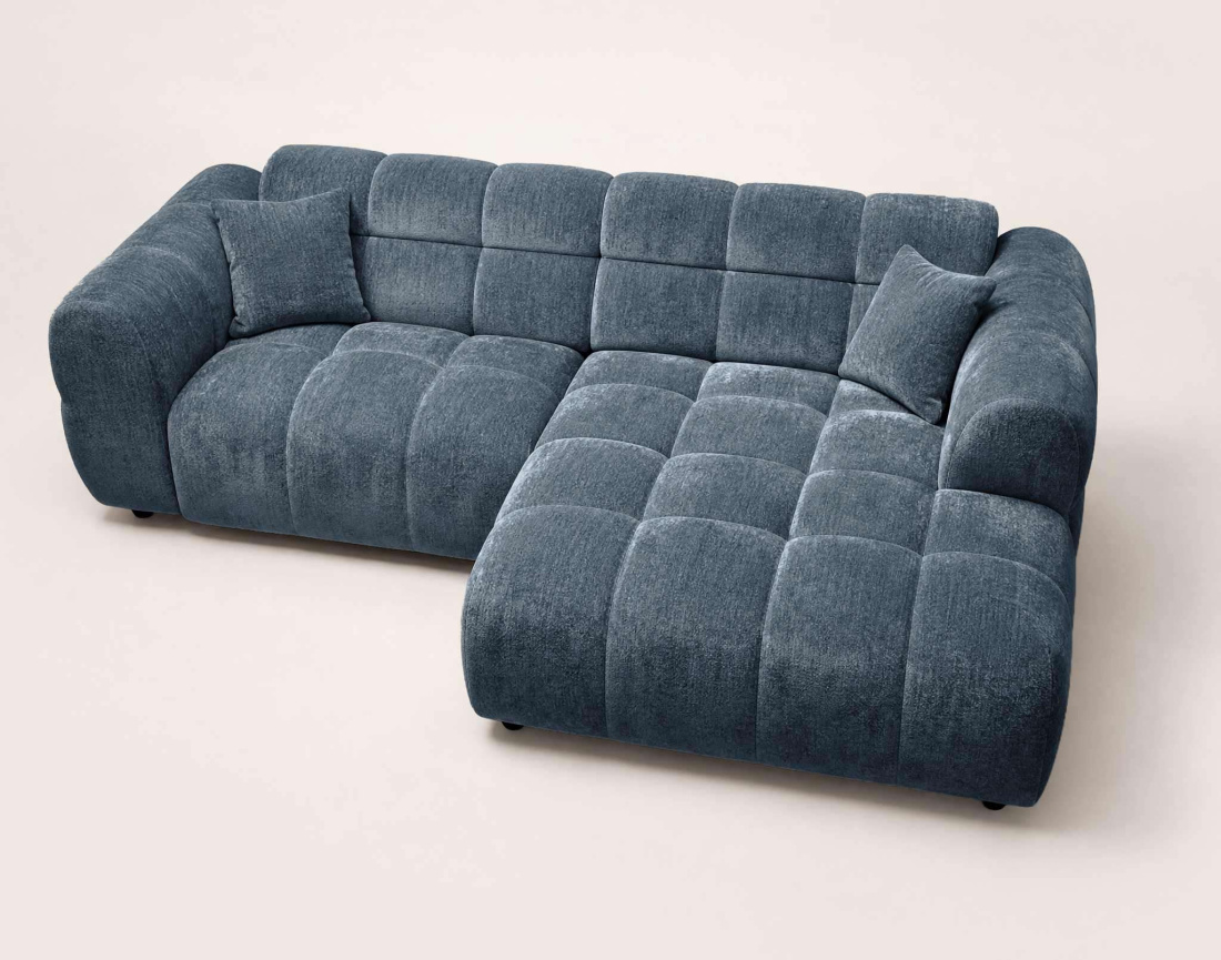 Canapé d'angle droit 4 places Pet Friendly Mini Ray - Best Mobilier