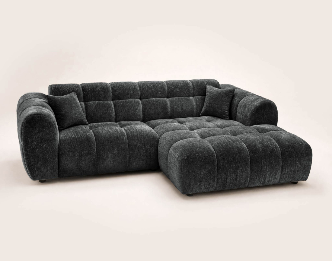 Canapé d'angle droit 4 places Pet Friendly Mini Ray - Best Mobilier